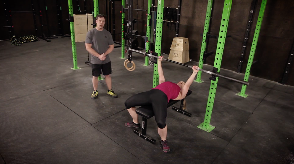 Jim and Staci will walk you through the most important tip when using the bench press.
