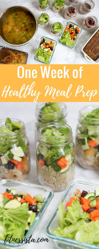 One week of healthy meal prep in one hour! See how to do it at fitnessista.com.