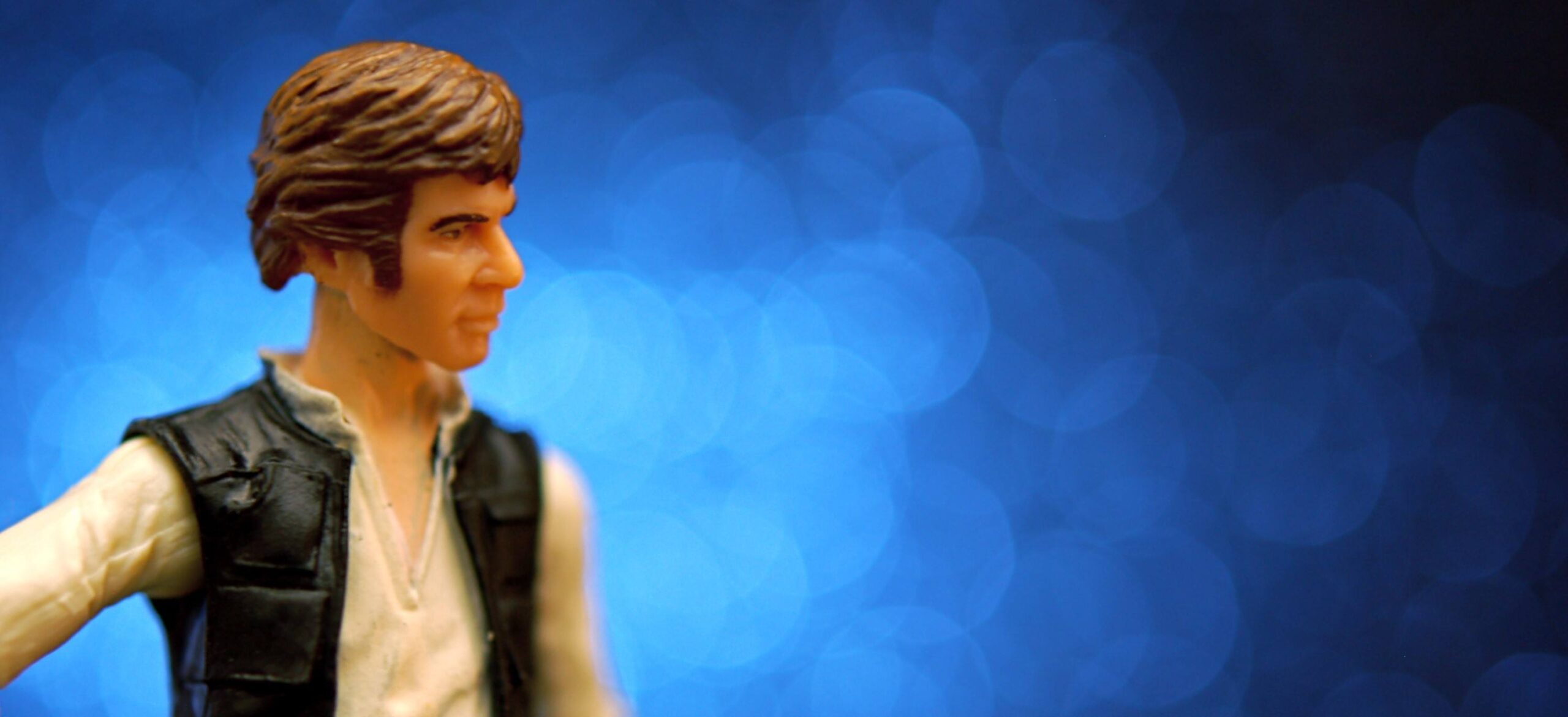 A picture of a Han Solo toy