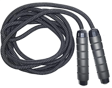 The weighted jump rope shown here is going to be for advanced jump ropers.