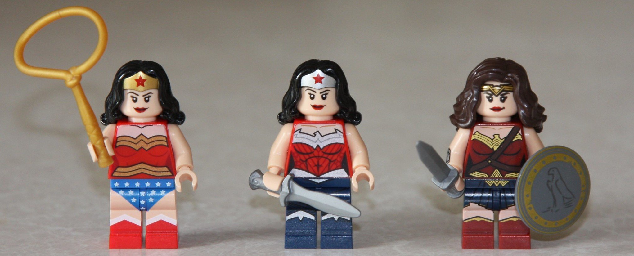 No matter which version of wonder woman it is, she always knows the fastest way to build muscle (fight for justice).