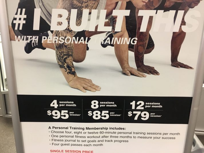 This is what one can expect to pay for personal training near NYC.