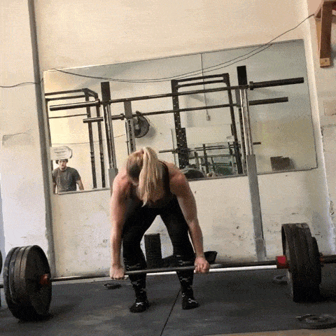The one and only Staci, showing you how to deadlift 455 pouds. 