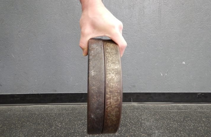 Try the pinching movement to improve grip strength