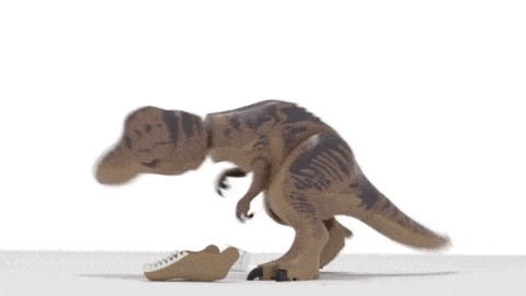 A T-rex with short arms 