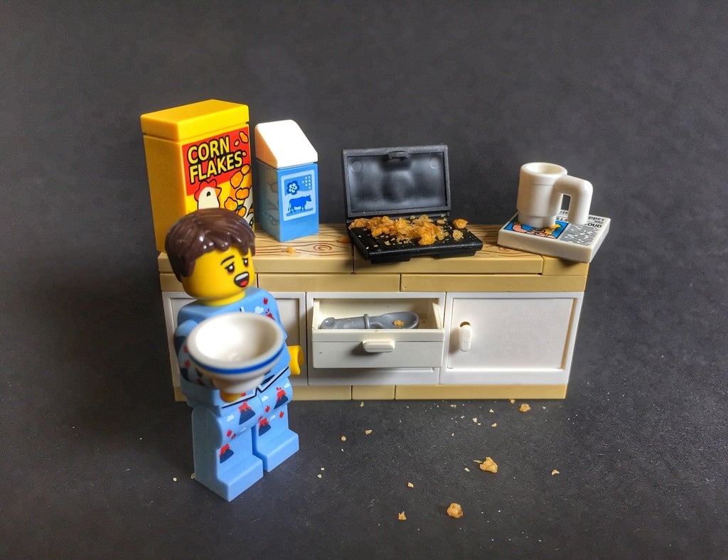 This LEGO isn't fasting or going low-carb, but it's working for him.