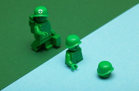 This LEGO soldier is dipping his toe into trying out the Paleo Diet. Will you?