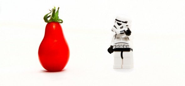 A Lego Storm trooper wants to know if a pepper part of a paleo diet?