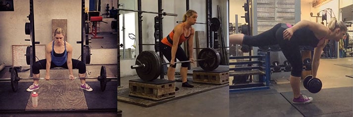 The conventional deadlift is great, but there are so many others to choose form as shown here. 
