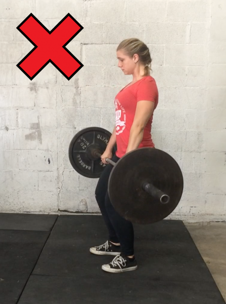 Do NOT unlock your knees first on your deadlift!