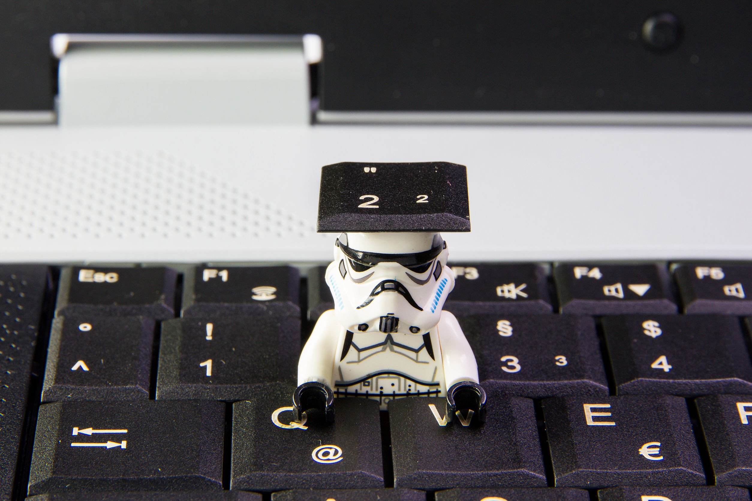 Lego star wars stormtrooper a sneak is key keyboard notebook.