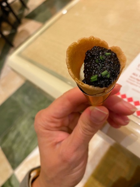 Caviar cone.