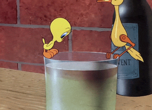 When at the gym doing a Romanian deadlift, move like this drinking bird. 