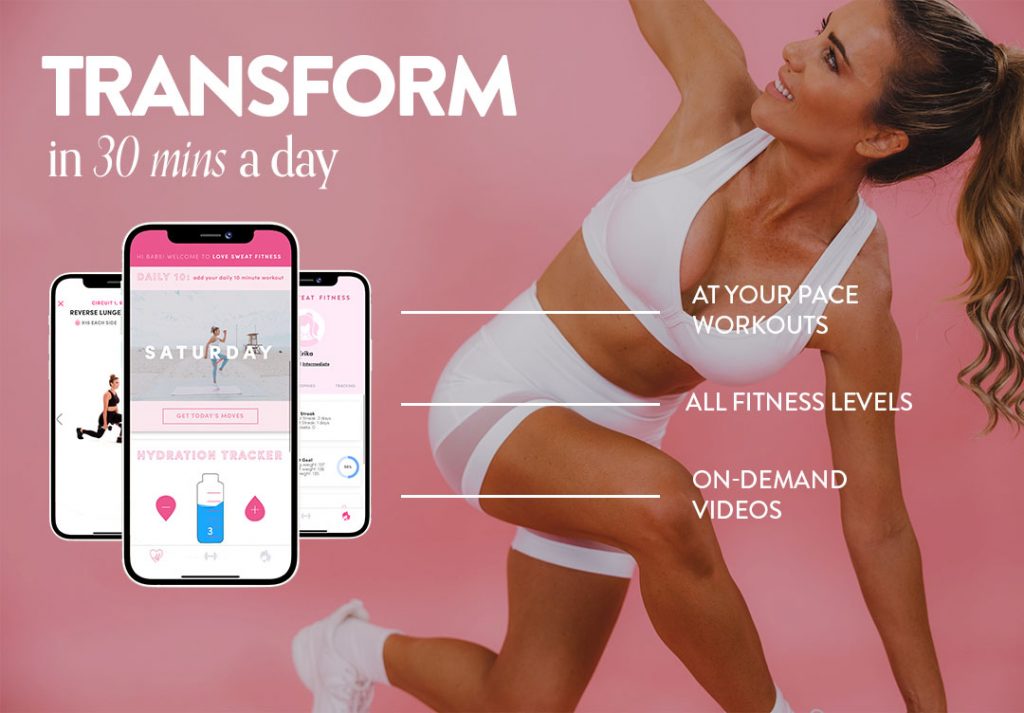 daily workouts for women, lsf the app, move,