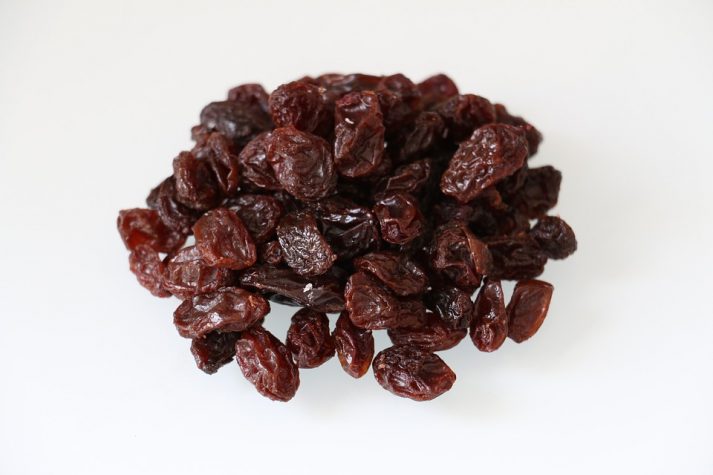 Since the water is taken out, raisins have a lot of sugar and calories. 