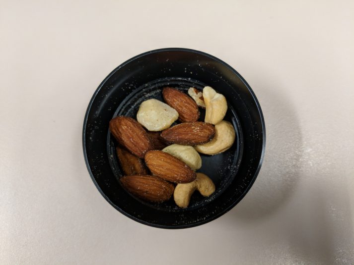 Nuts are great hiking snacks.