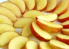 This plate full of apples is 200 calories.