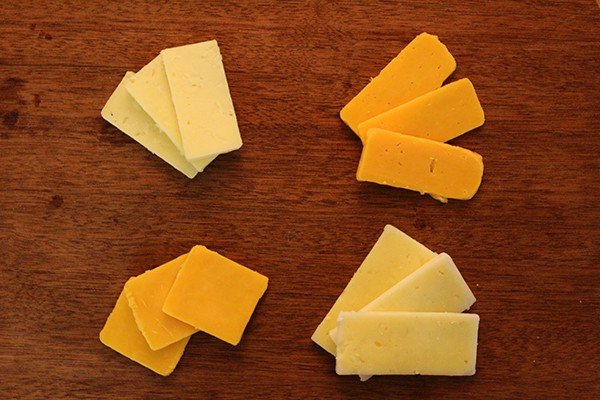 A serving of cheddar cheese is about 113 calories. 