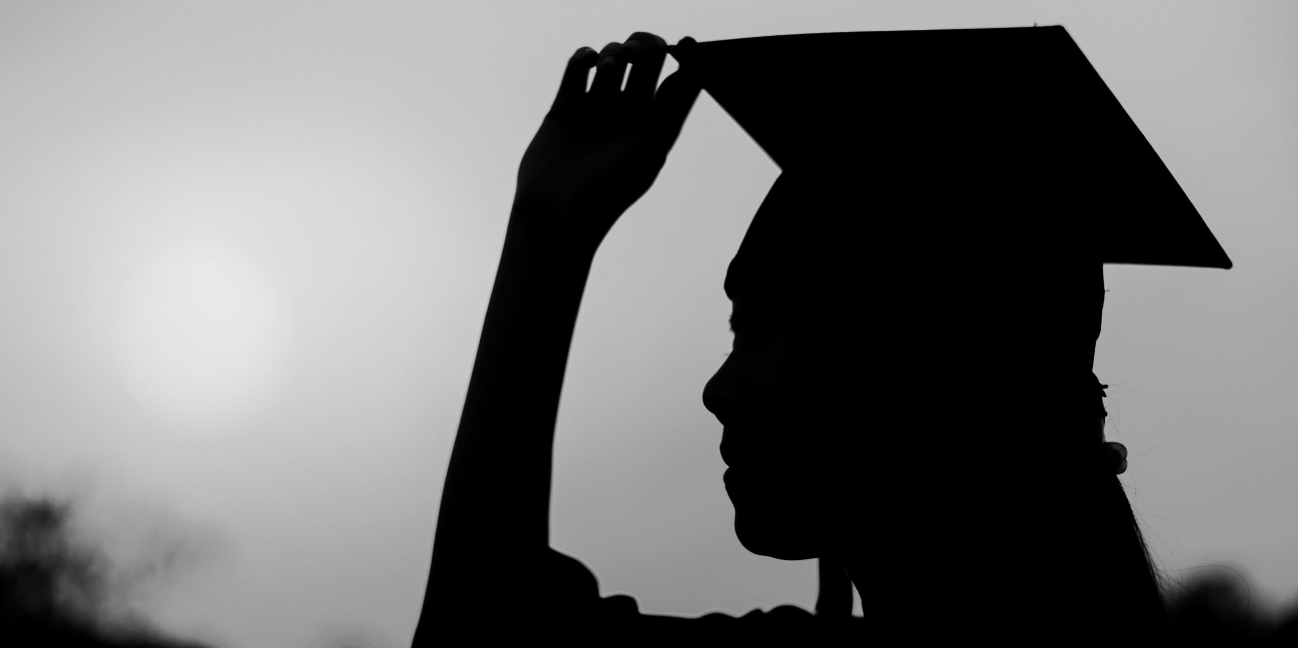A person wearing a graduation cap